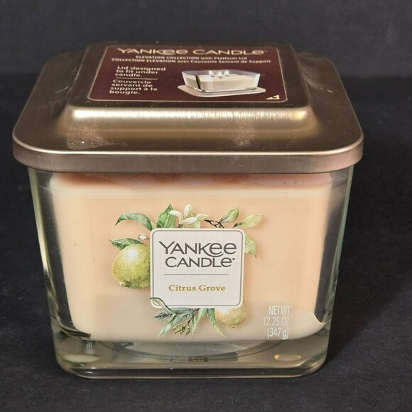 Yankee Candle Citrus Grove Elevation Collection 3-Wick Scented Candle 12.25 Oz - Picture 1 of 5